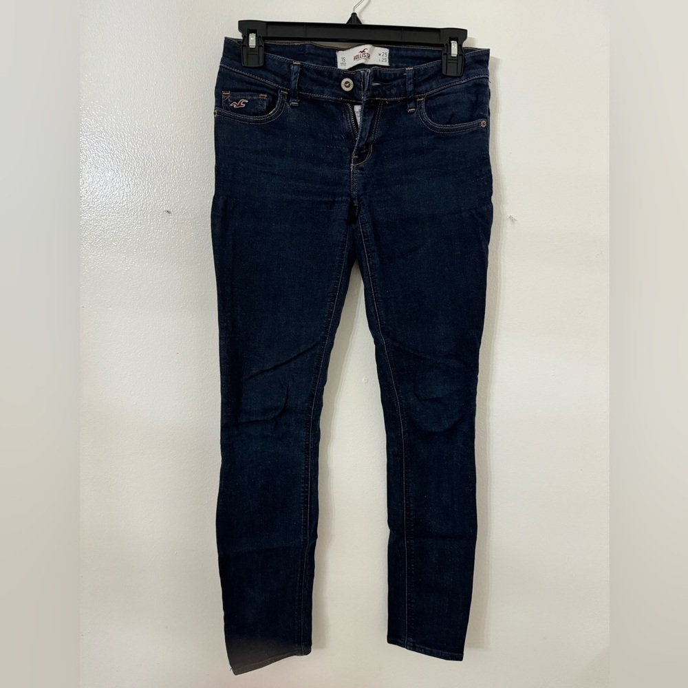 Hollister dark blue skinny jeans